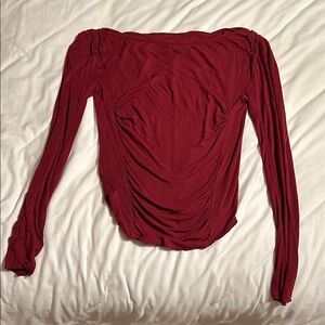 Free People Boat Neck Long Sleeve Women's Top